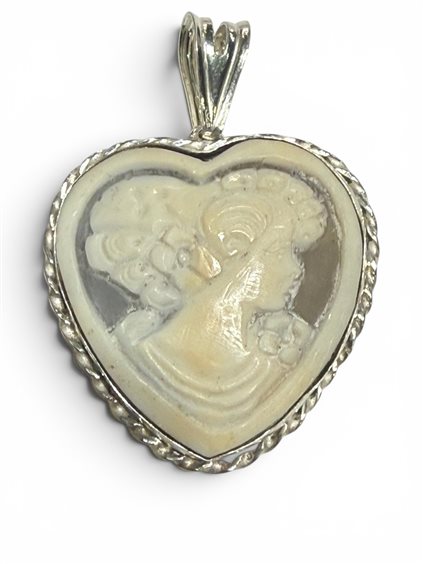 Pendant Mandile 1922 Woman Cammei  in Silver Conchiglia 2MCICM238 - 2MCICM238